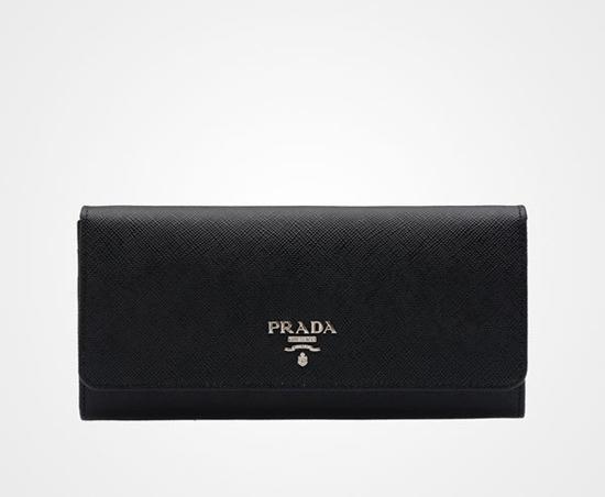 新作 PRADA SAFFIANO バイカラーカードホルダー付 プラダコピー長財布 1MH132